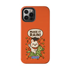 Capymo Family Playful Cute Cartoon Bunny Tough Phone Case –"Make It Rain" Bunny "Toto" Phone Case