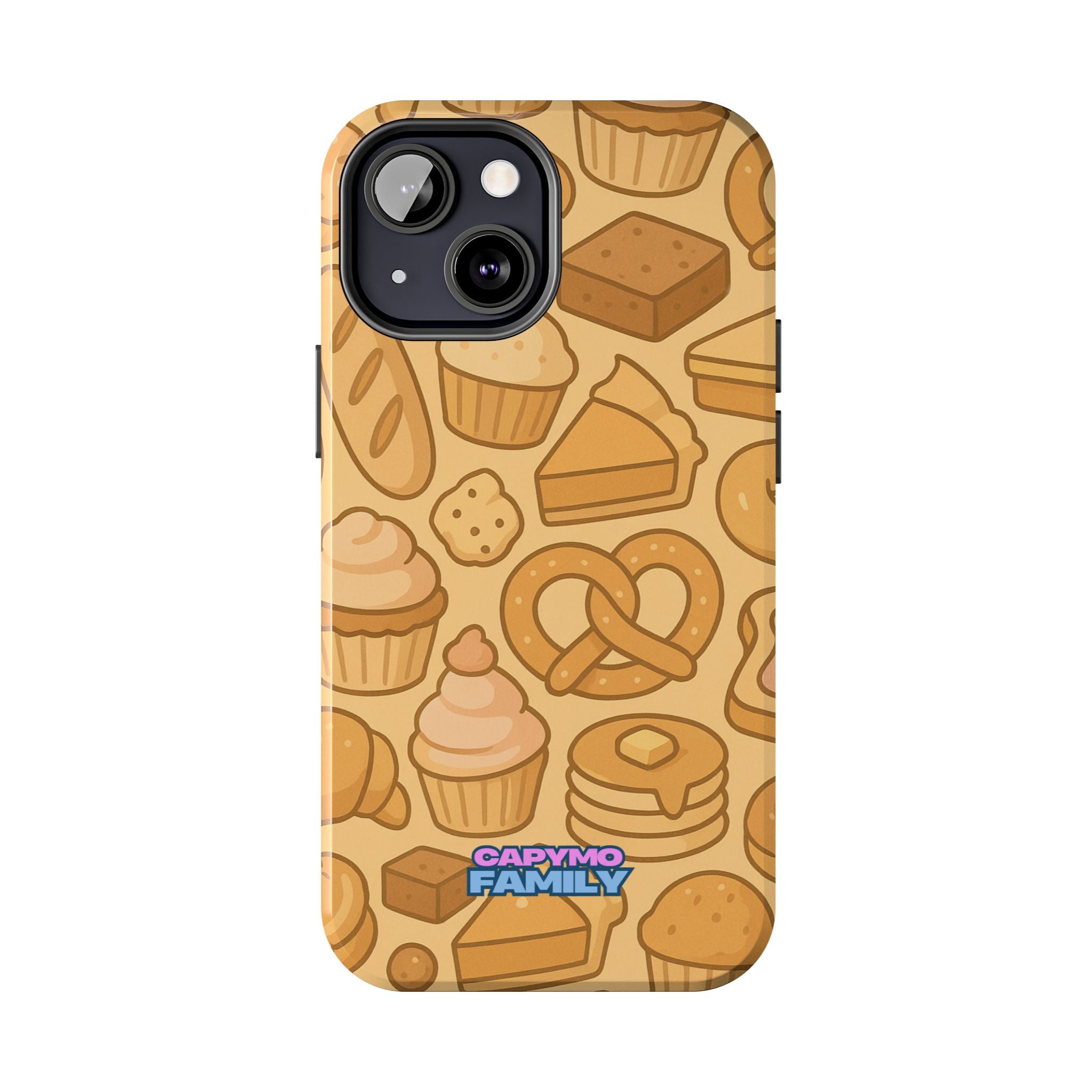 Capymo Family Kawaii Dessert Phone Case – Cute Aesthetic iPhone Cover with Pastry & Sweets Pattern