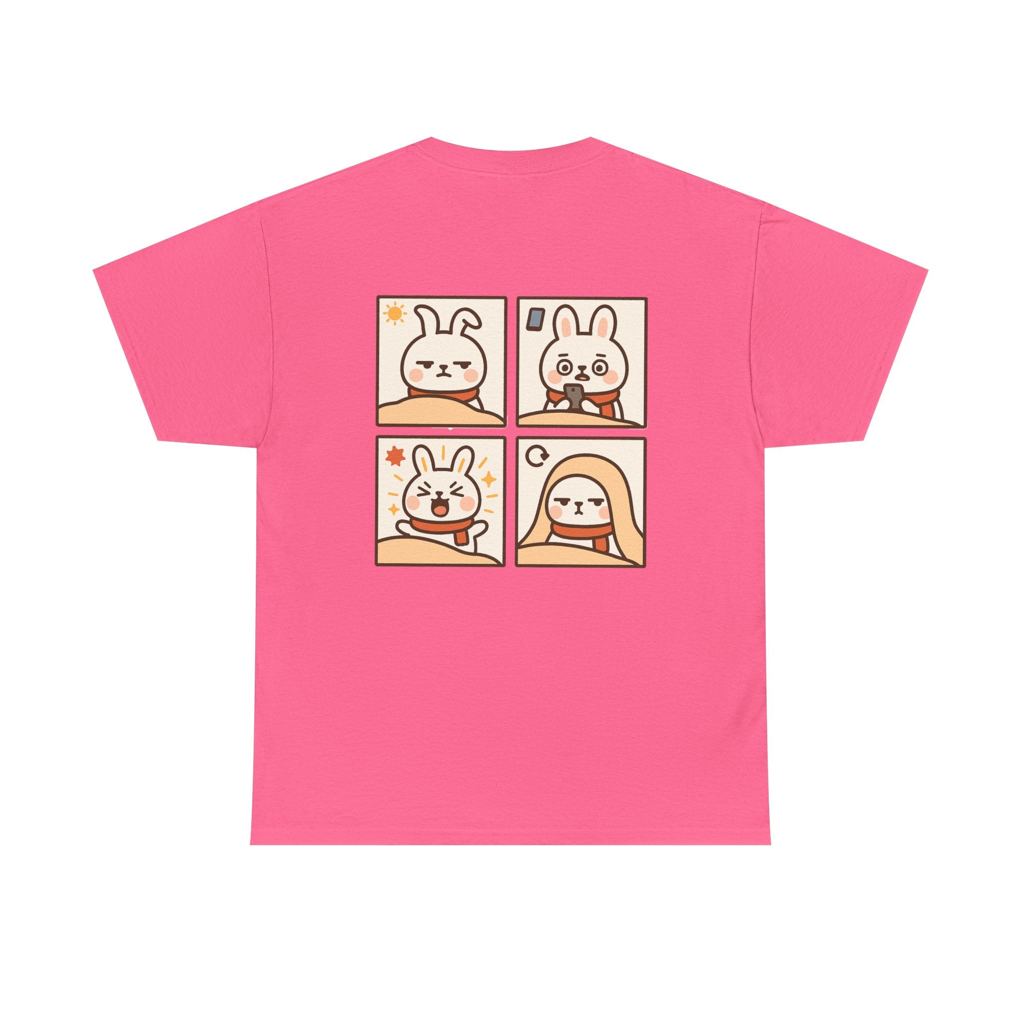 Capymo Family Themed Cute Animal Tee, Cute Cartoon T-Shirt, Bunny Graphic Tee, Funny Family Shirt, Adorable Unisex Cotton Tee