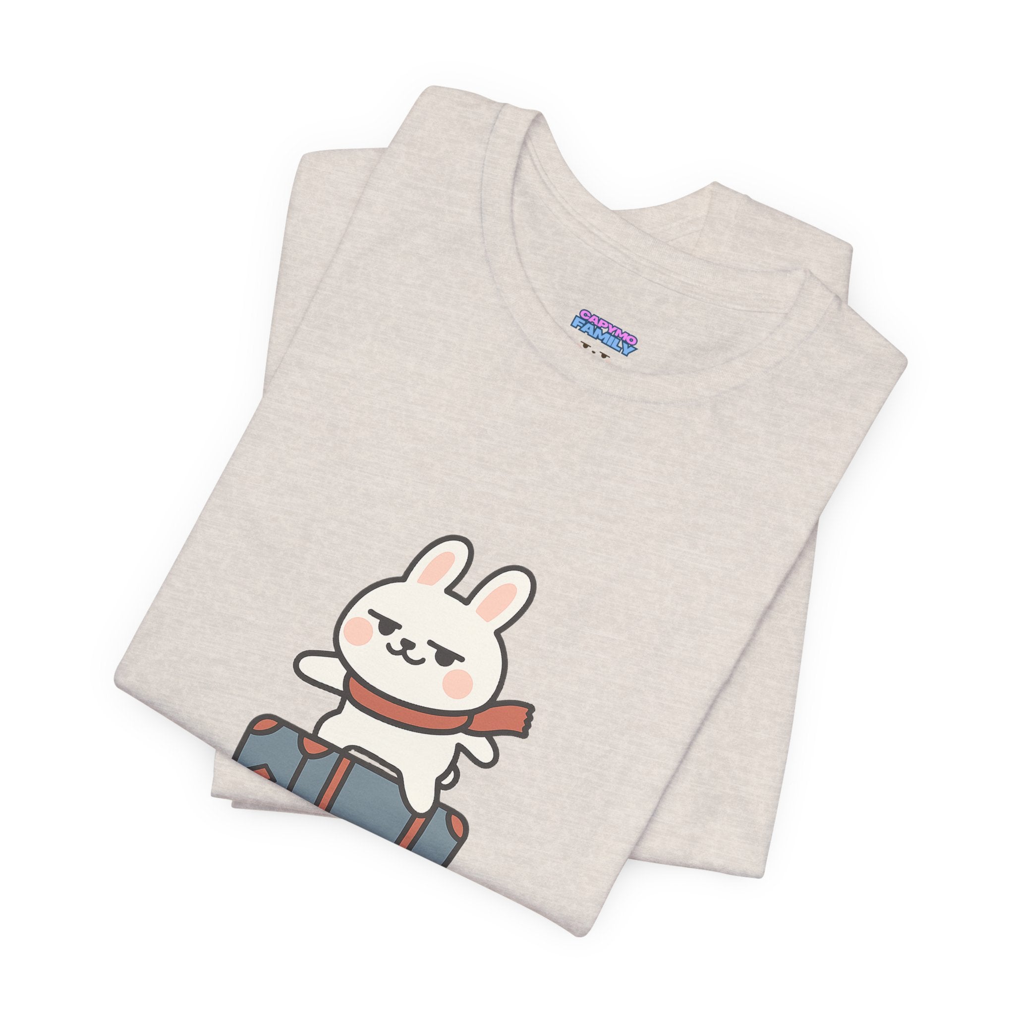 Capymo Family Adventurous Bunny Graphic Tee | Family Travel Shirt, Cute Animal T-Shirt, Fun Summer Outfit, Gift for Travelers, Vacation Wear