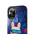 Capymo Family Cute Cartoon Bunny Tough Phone Case –Cyberpunk Bunny "Toto" Phone Case