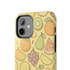 Capymo Family Kawaii Fruit Phone Case – Cute Aesthetic iPhone Cover with Citrus & Summer Vibes