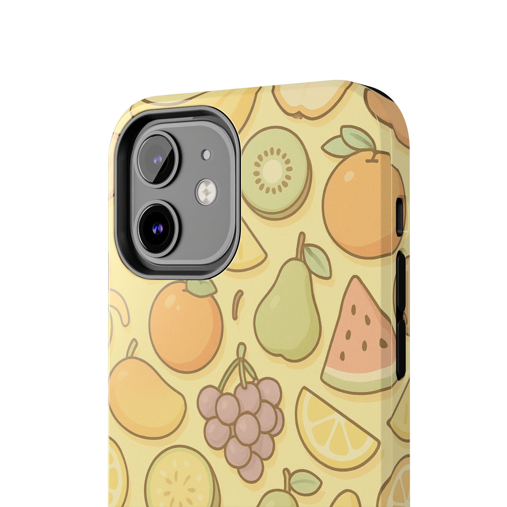 Capymo Family Kawaii Fruit Phone Case – Cute Aesthetic iPhone Cover with Citrus & Summer Vibes