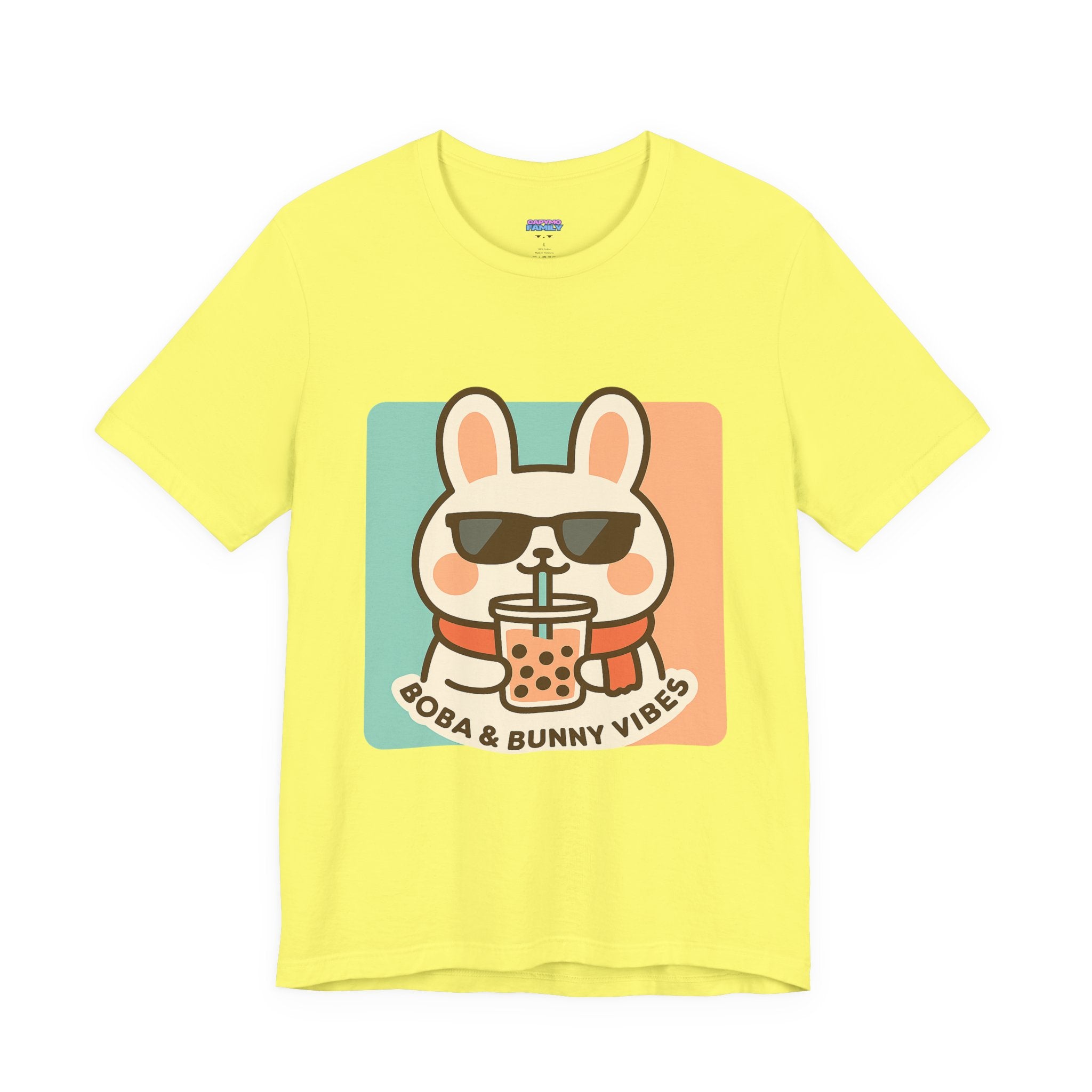 Capymo Family Charming Bunny Graphic Tee, Cute Animal Shirt, Casual Wear, Soft Unisex Tee, Perfect Gift for Animal Lovers, Everyday Fashion