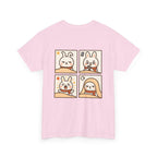 Capymo Family Themed Cute Animal Tee, Cute Cartoon T-Shirt, Bunny Graphic Tee, Funny Family Shirt, Adorable Unisex Cotton Tee