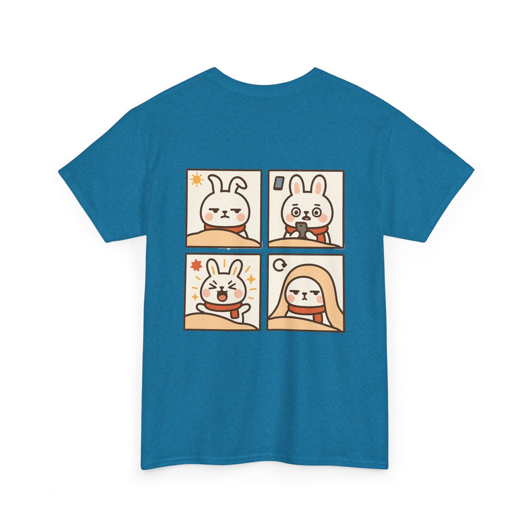 Capymo Family Themed Cute Animal Tee, Cute Cartoon T-Shirt, Bunny Graphic Tee, Funny Family Shirt, Adorable Unisex Cotton Tee