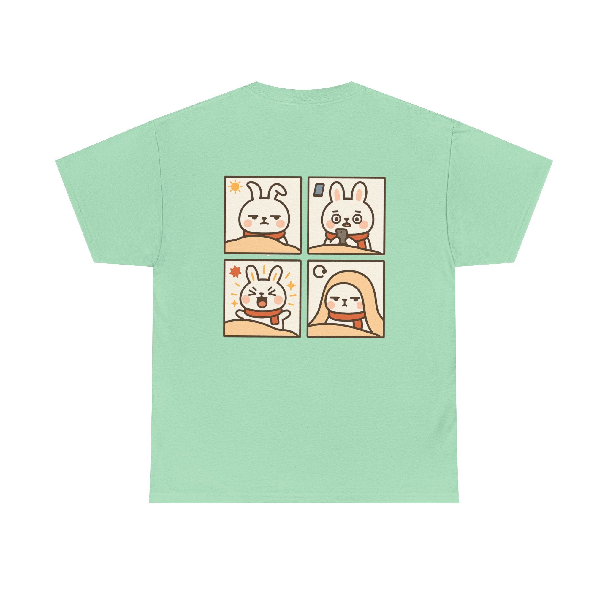 Capymo Family Themed Cute Animal Tee, Cute Cartoon T-Shirt, Bunny Graphic Tee, Funny Family Shirt, Adorable Unisex Cotton Tee