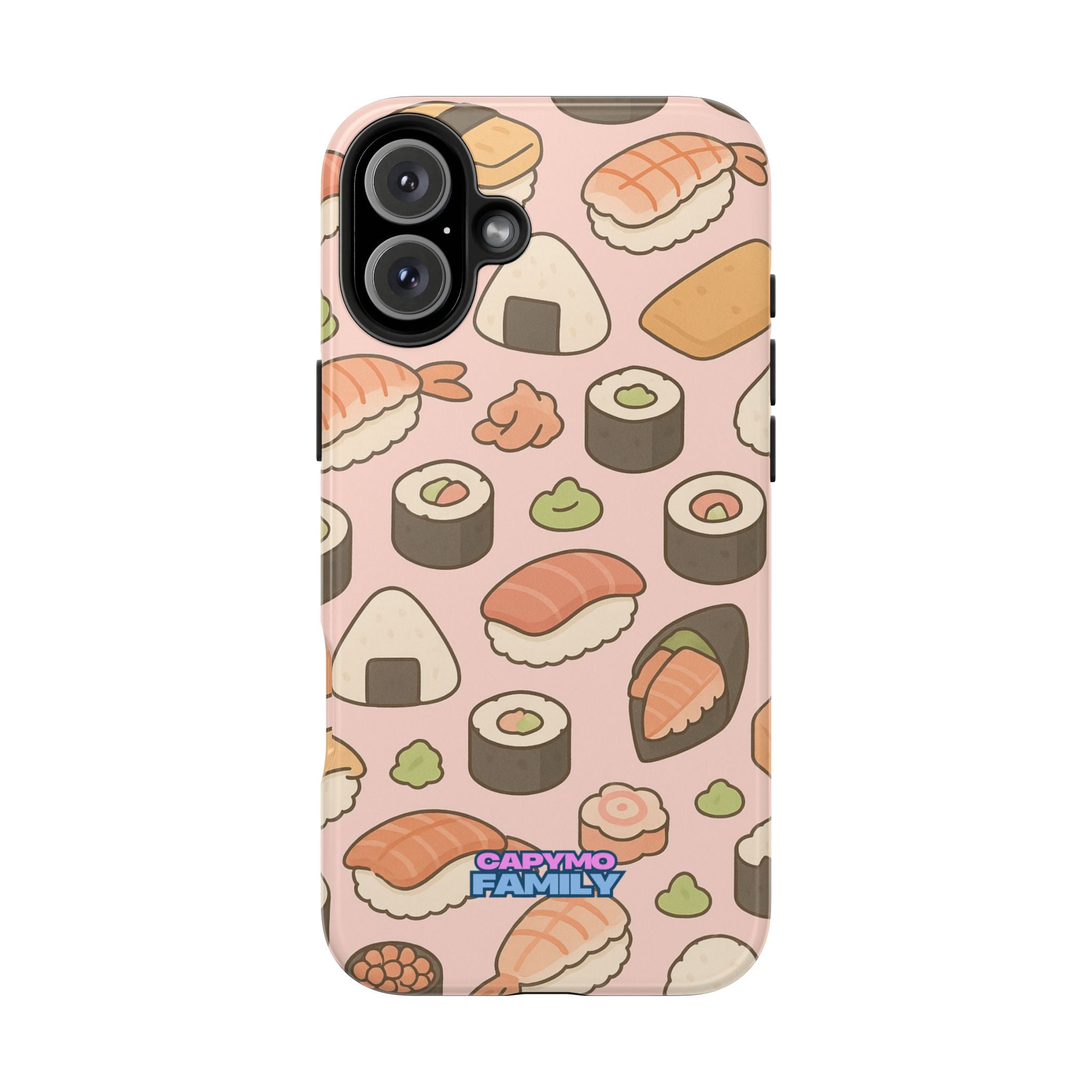 Capymo Family Kawaii Sushi Phone Case – Cute Sushi Pattern Phone Case