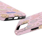 Capymo Family Kawaii Magic Snack Phone Case – Pastel Candy, Popcorn & Cookie Pattern Cover