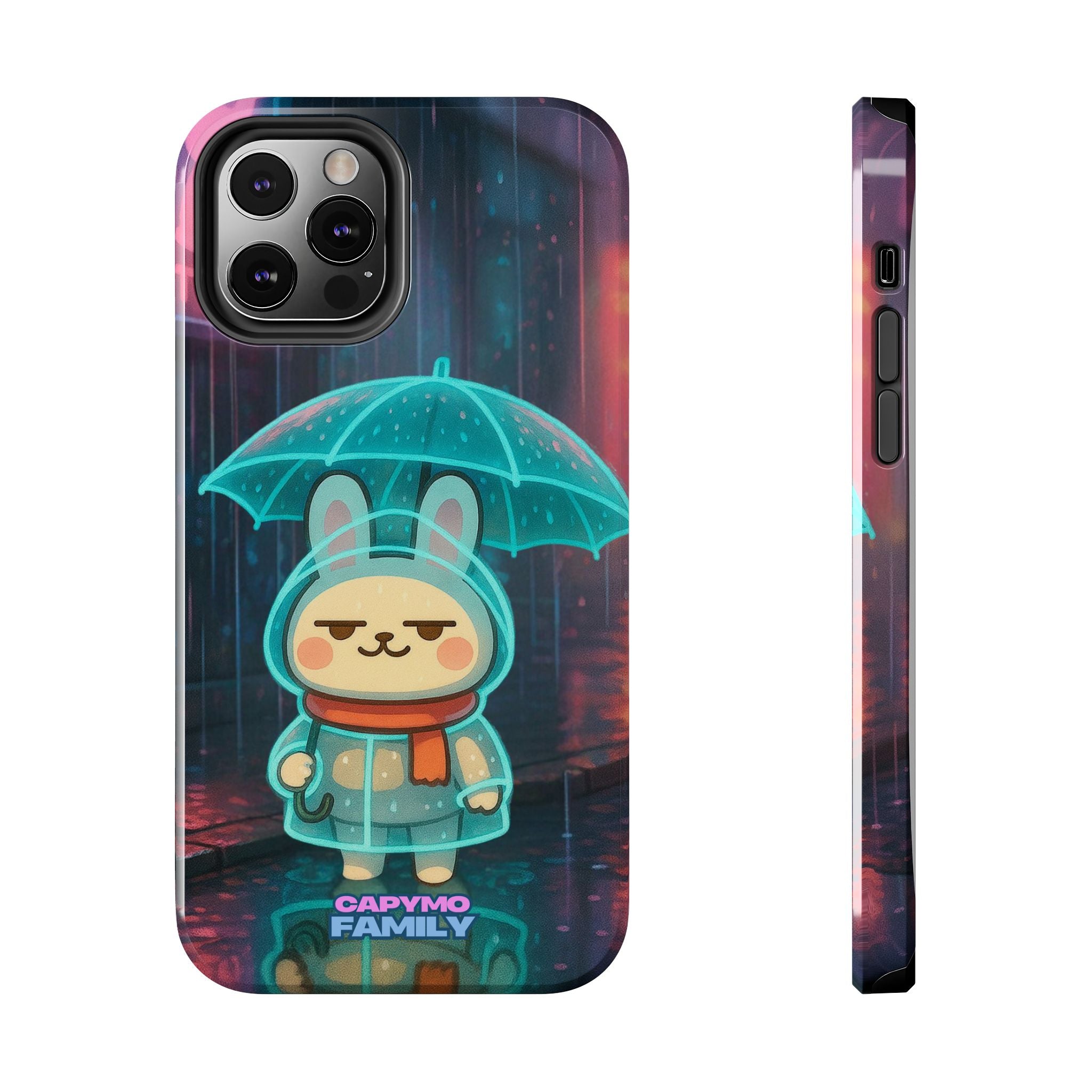 Capymo Family Cute Bunny Phone Case - Cyber Umbrella Bunny "Toto" Phone Case