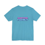 Capymo Family Starry Sky Night Vibrant Bunny Graphic Tee, Fun and Whimsical Short Sleeve Shirt, Perfect for Family Gatherings, Easter, or Everyday Wear