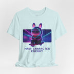 Capymo Family Kawaii Bunny Soft Cotton T-Shirt – "Main Character Energy" "Toto" The Bunny Cute Tee (Unisex)