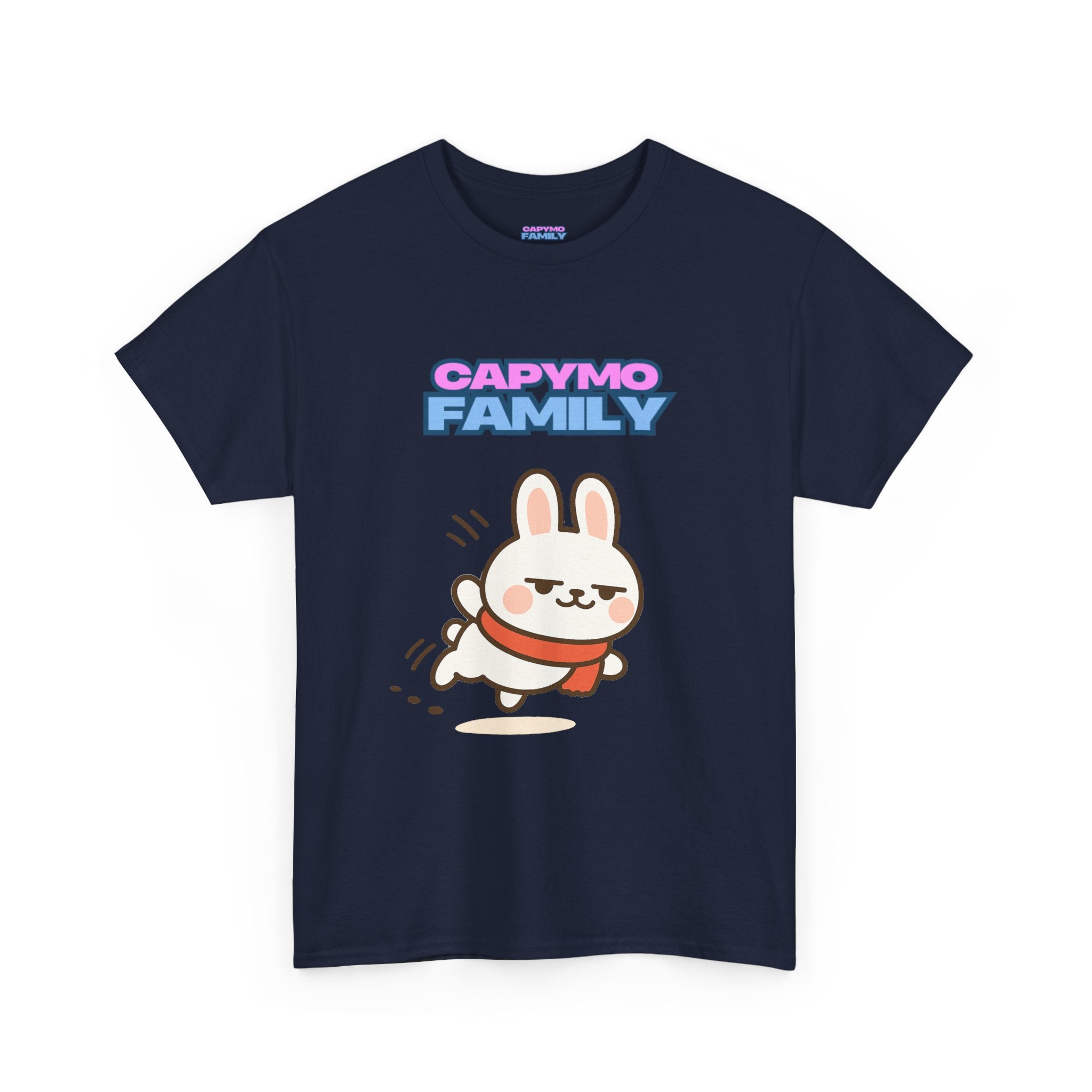 Capymo Family Themed Cute Animal Tee, Cute Cartoon T-Shirt, Bunny Graphic Tee, Funny Family Shirt, Adorable Unisex Cotton Tee
