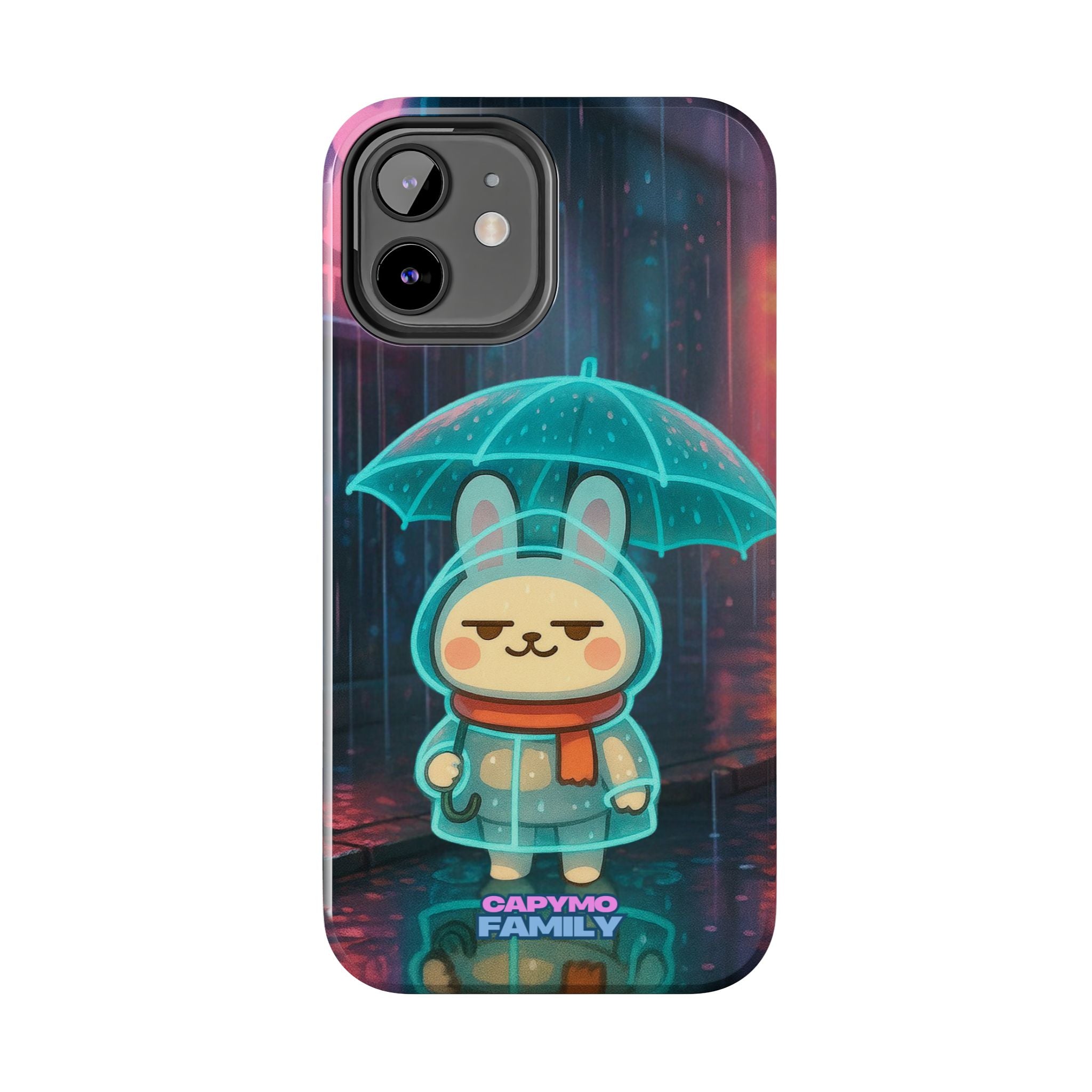 Capymo Family Cute Bunny Phone Case - Cyber Umbrella Bunny "Toto" Phone Case