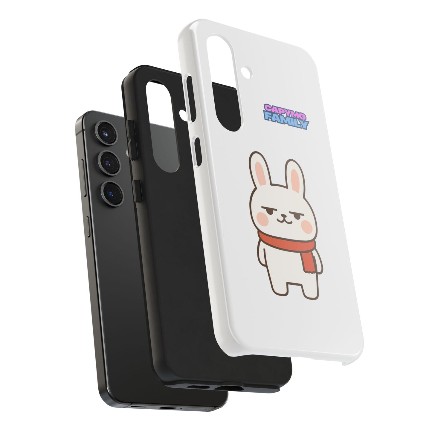 Capymo Family Cute Cartoon Bunny Tough Phone Case –"Toto" The Bunny Phone Case