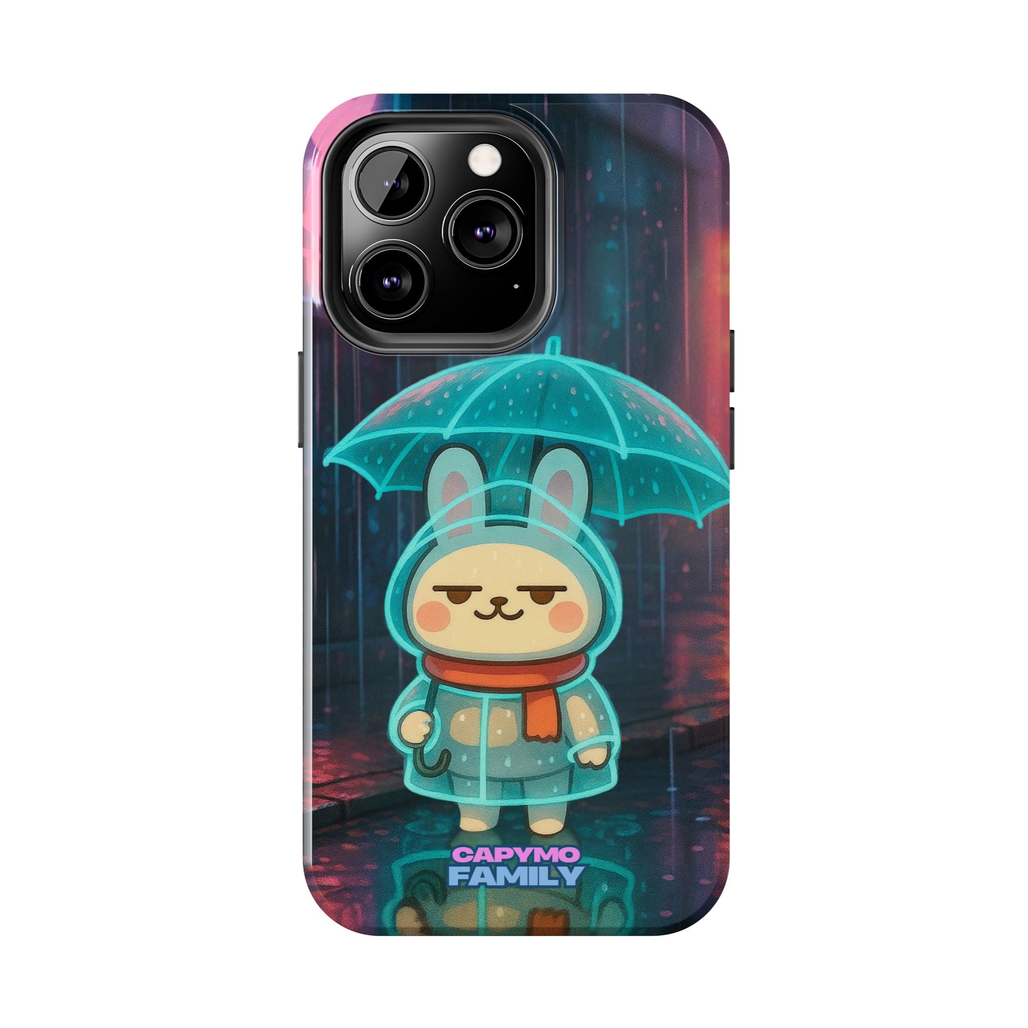 Capymo Family Cute Bunny Phone Case - Cyber Umbrella Bunny "Toto" Phone Case