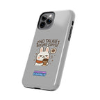 Capymo Family “No Talkie Before Coffee” Phone Case – Grumpy Bunny Morning Mood