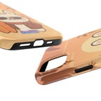 Capymo Family Sunset Surf Bunny Phone Case – Tropical Beach Skateboard Bunny "Toto" Phone Case