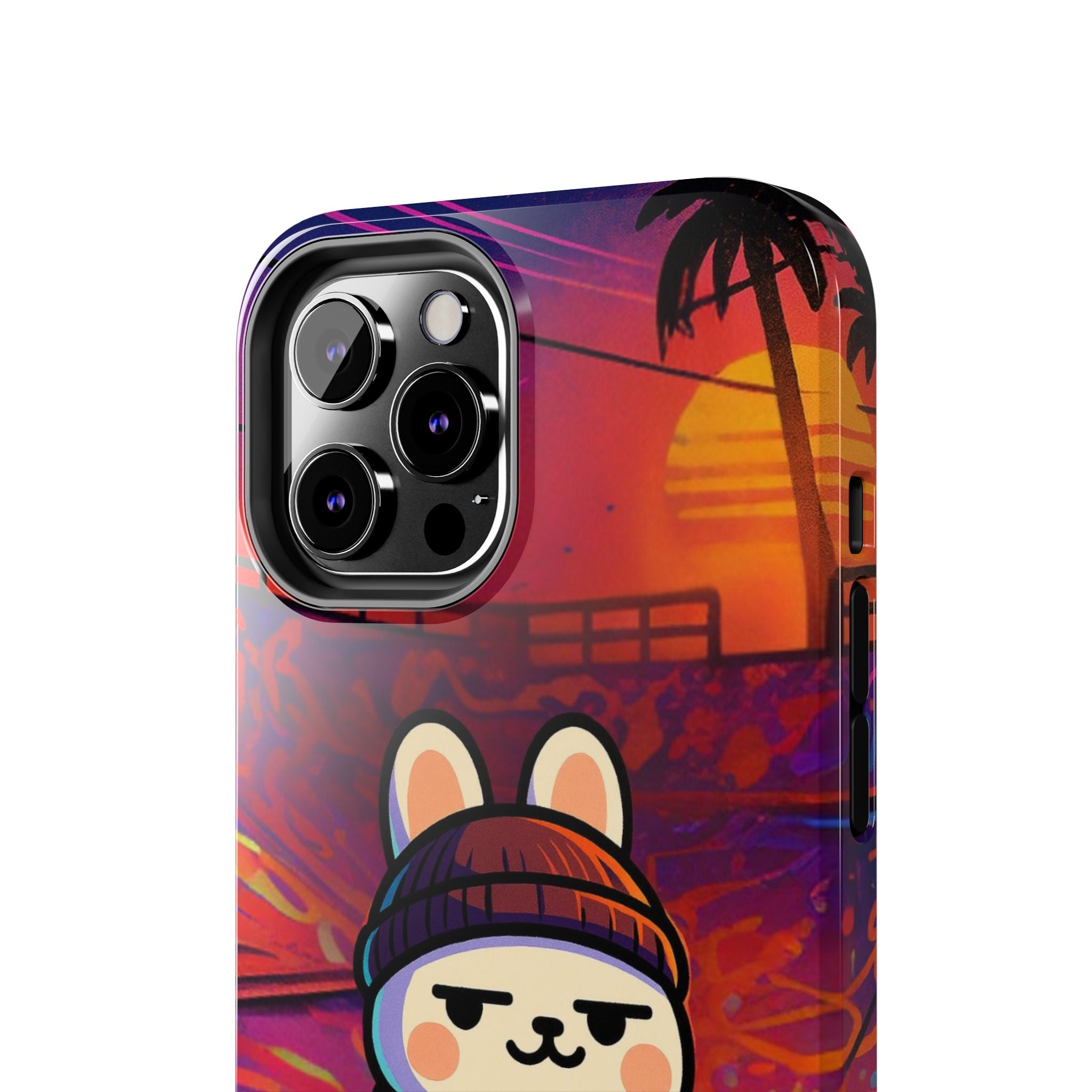 Capymo Family Sunset Skate Bunny Phone Case – Vibrant Skatepark Bunny "Toto" Phone Case