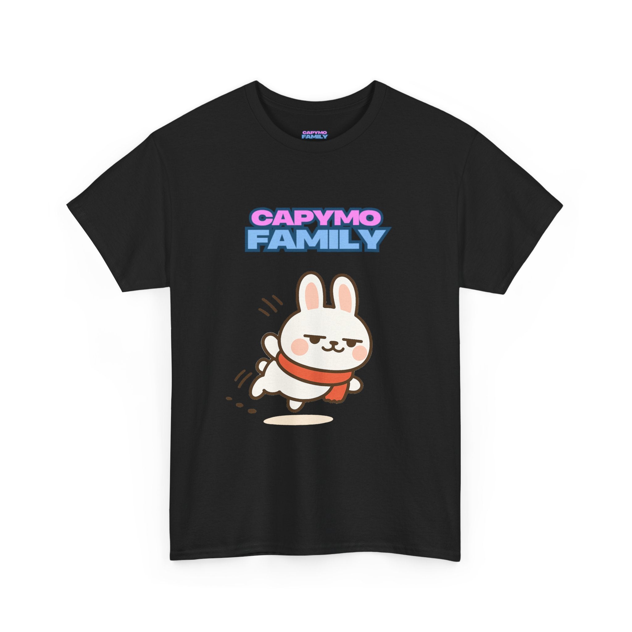 Capymo Family Themed Cute Animal Tee, Cute Cartoon T-Shirt, Bunny Graphic Tee, Funny Family Shirt, Adorable Unisex Cotton Tee