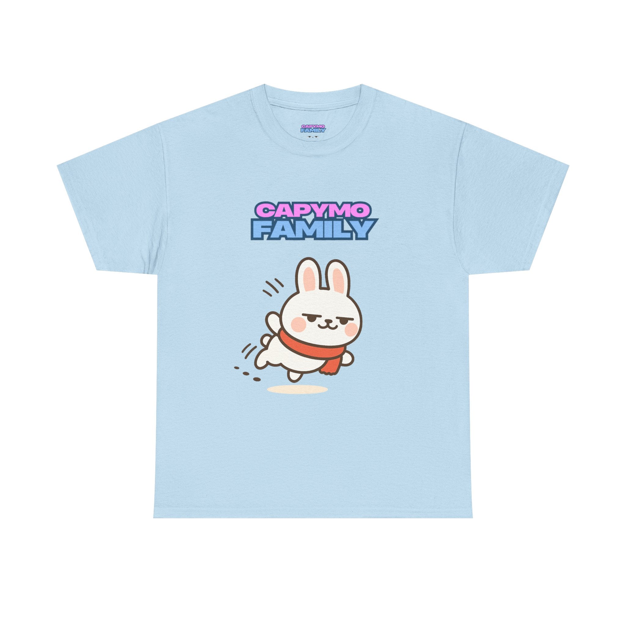 Capymo Family Themed Cute Animal Tee, Cute Cartoon T-Shirt, Bunny Graphic Tee, Funny Family Shirt, Adorable Unisex Cotton Tee