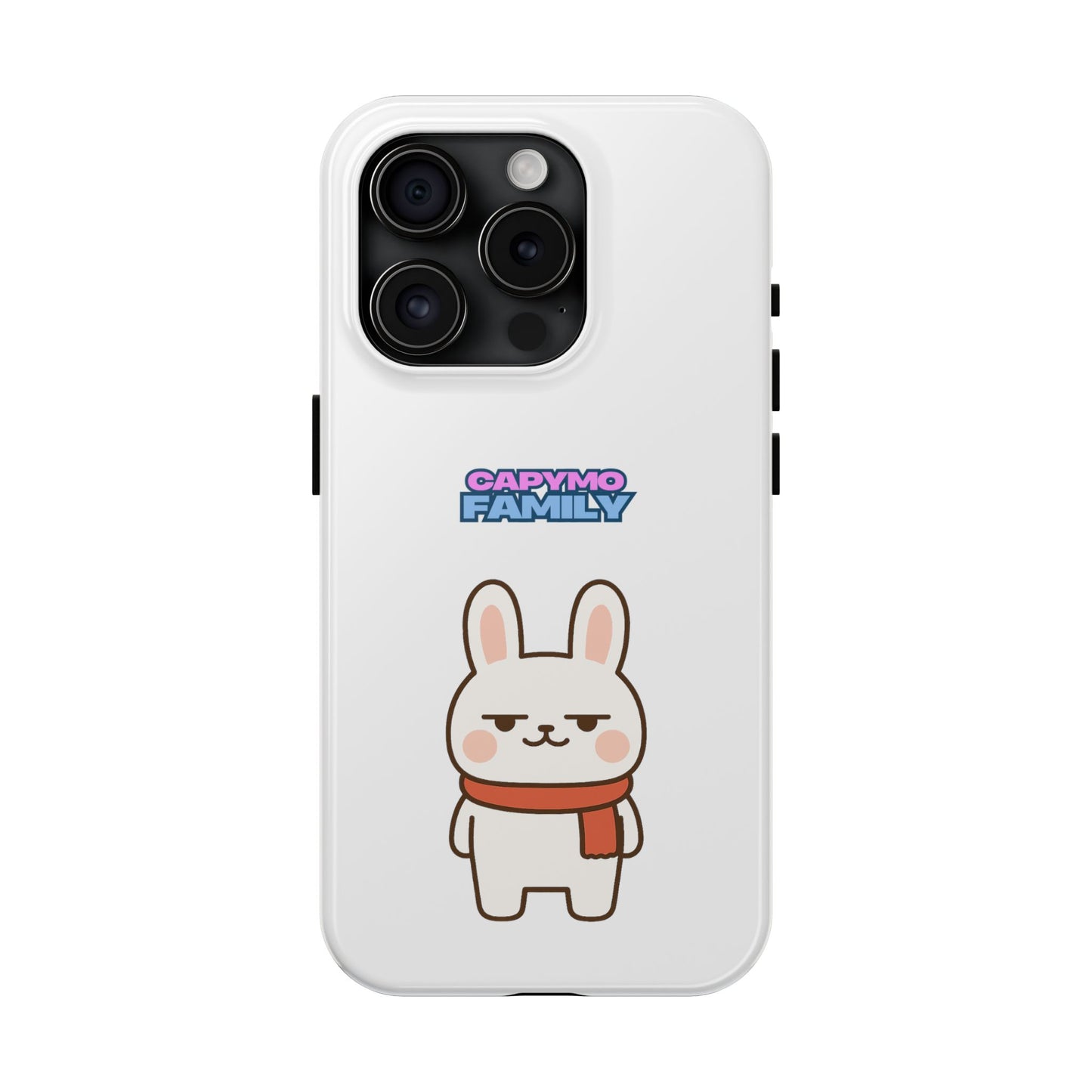 Capymo Family Cute Cartoon Bunny Tough Phone Case –"Toto" The Bunny Phone Case