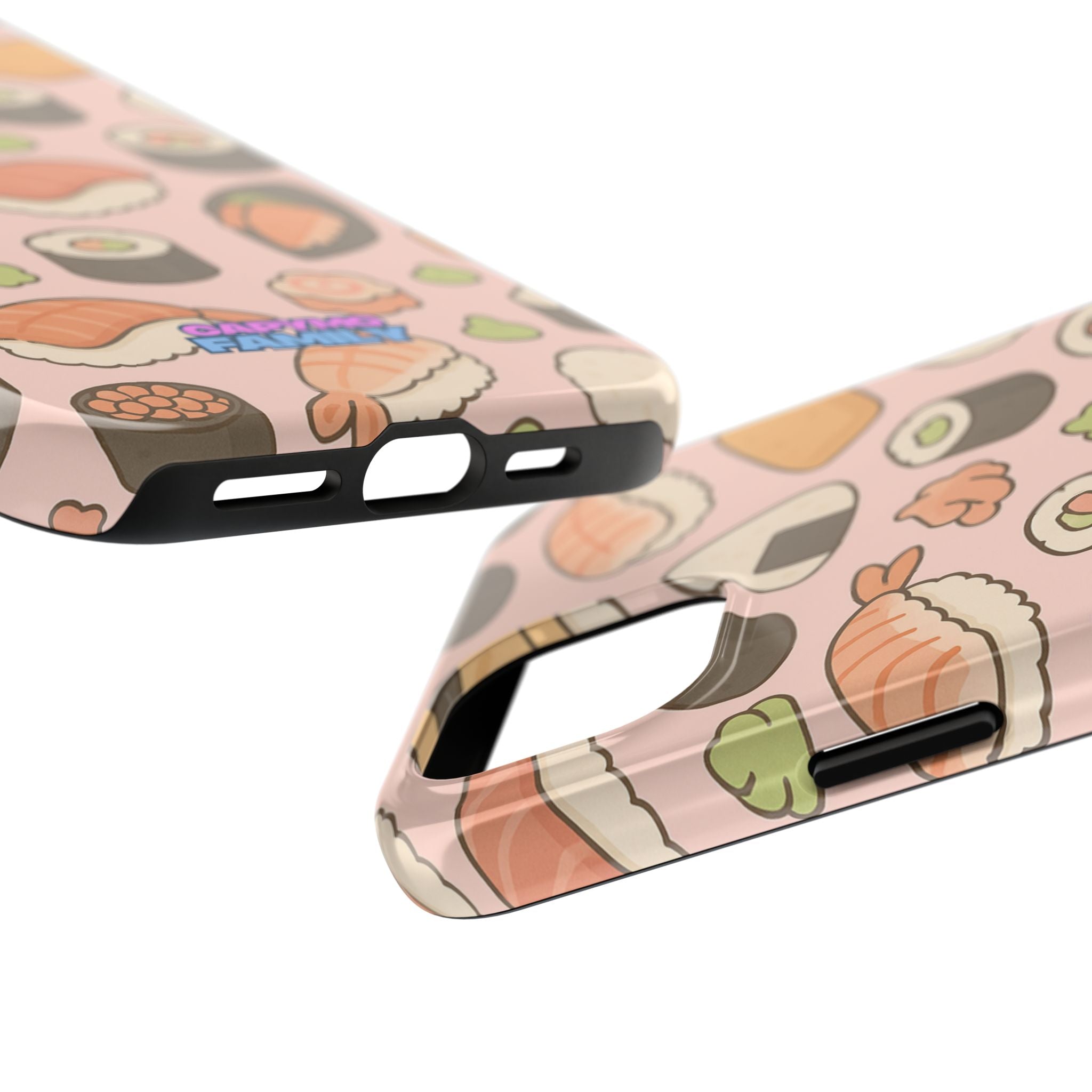 Capymo Family Kawaii Sushi Phone Case – Cute Sushi Pattern Phone Case