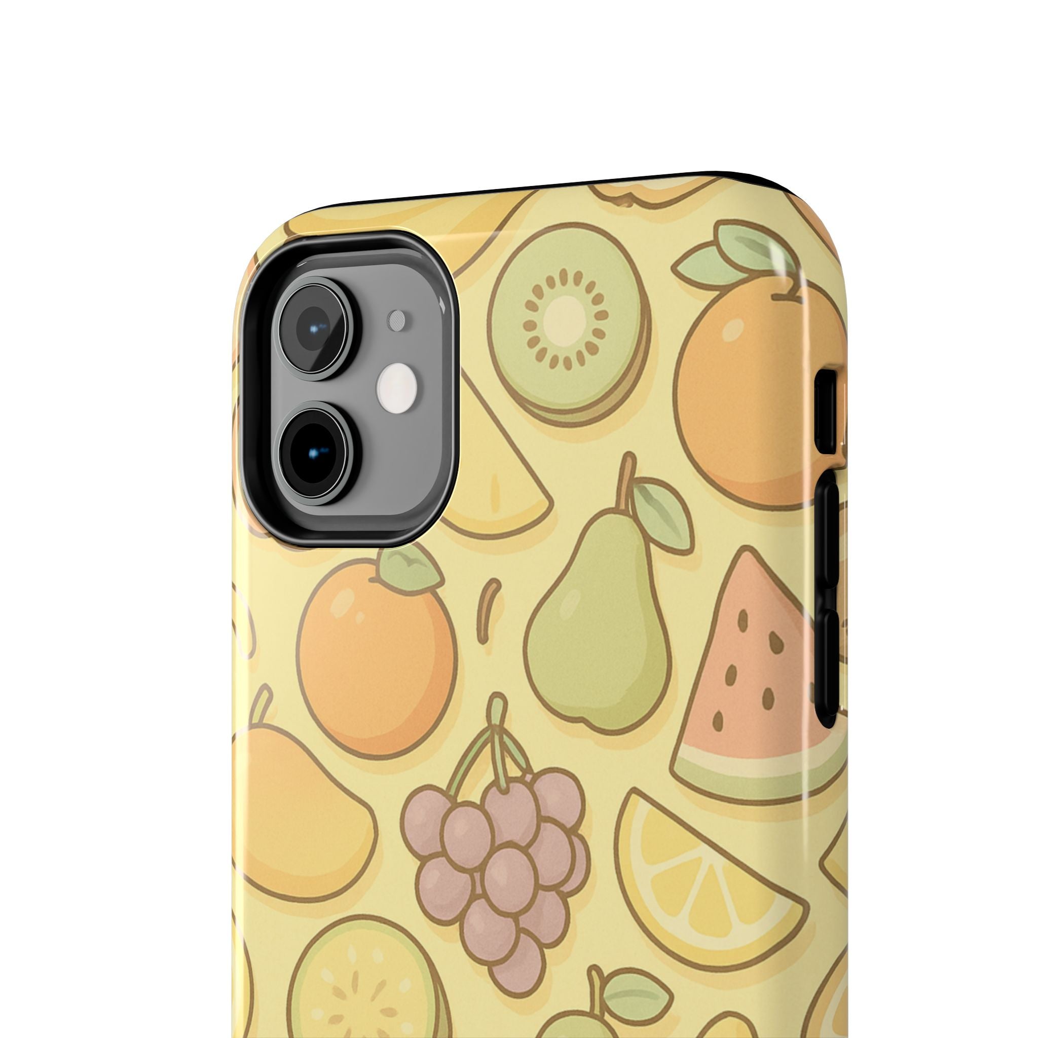 Capymo Family Kawaii Fruit Phone Case – Cute Aesthetic iPhone Cover with Citrus & Summer Vibes