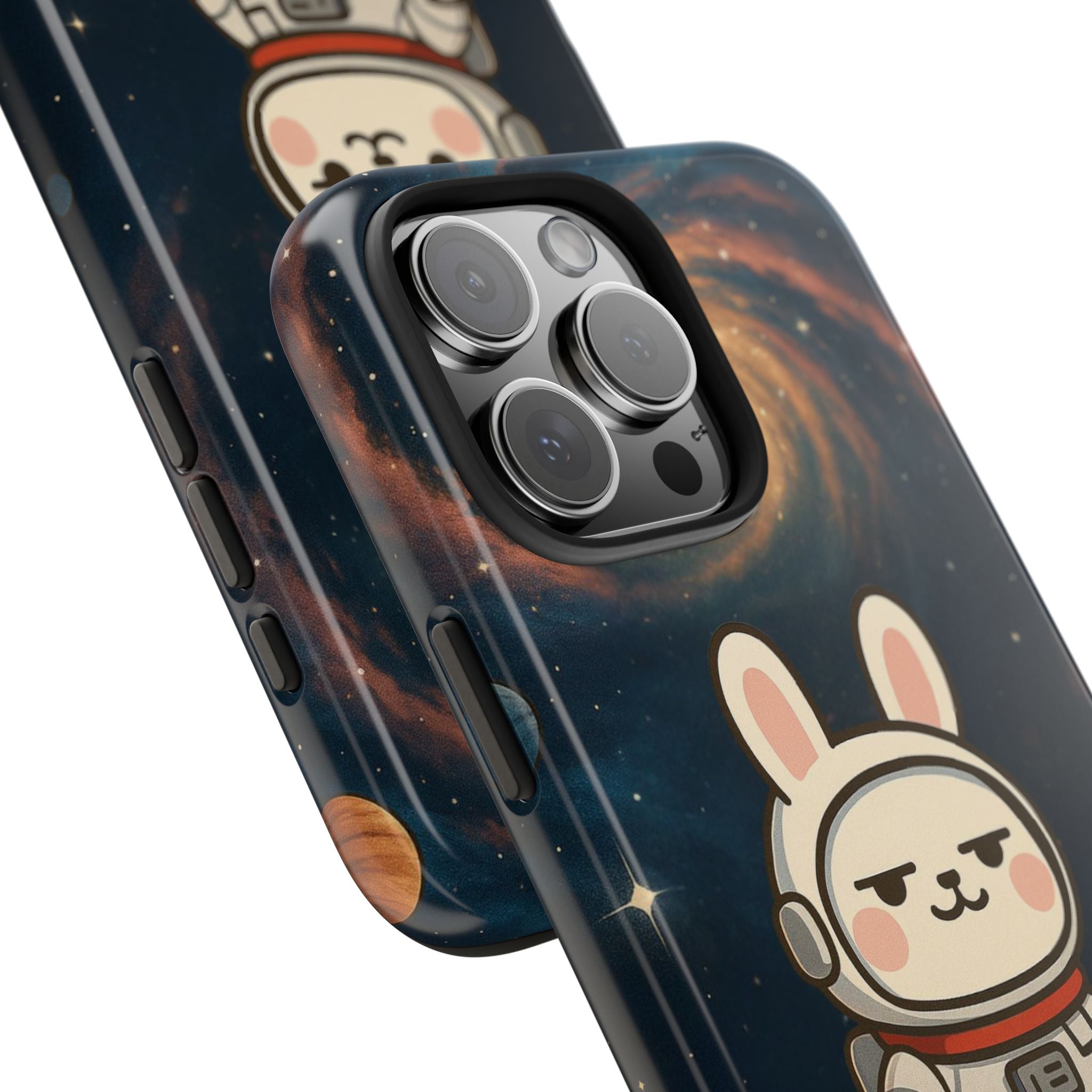 Capymo Family Cute Cartoon Bunny Tough Phone Case –Cute Astronaut  Bunny "Toto" Phone Case