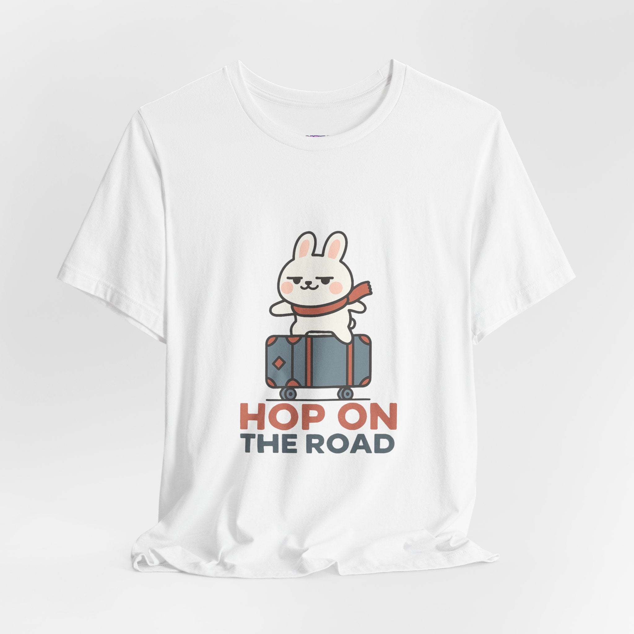 Capymo Family Adventurous Bunny Graphic Tee | Family Travel Shirt, Cute Animal T-Shirt, Fun Summer Outfit, Gift for Travelers, Vacation Wear