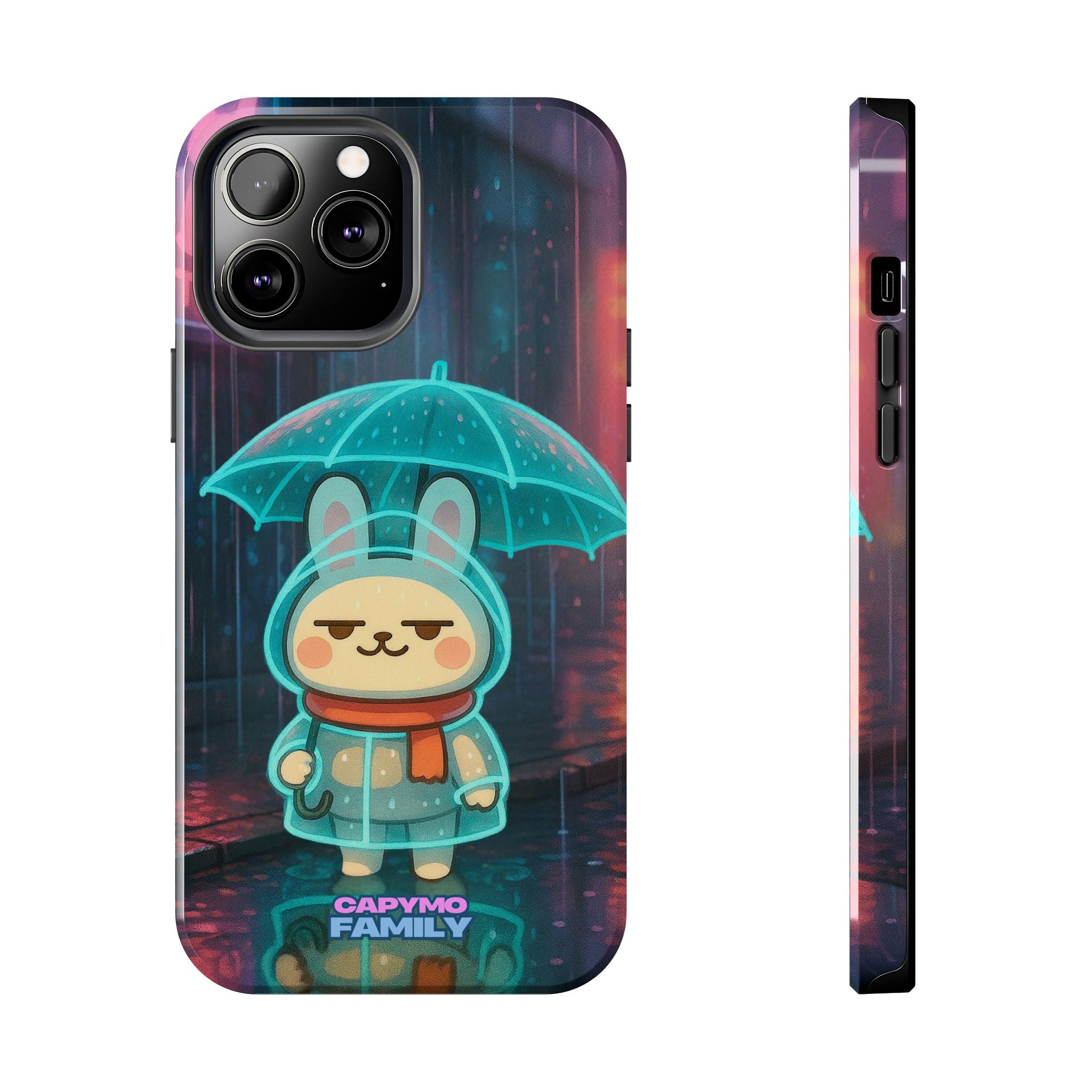 Capymo Family Cute Bunny Phone Case - Cyber Umbrella Bunny "Toto" Phone Case