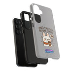 Capymo Family “No Talkie Before Coffee” Phone Case – Grumpy Bunny Morning Mood