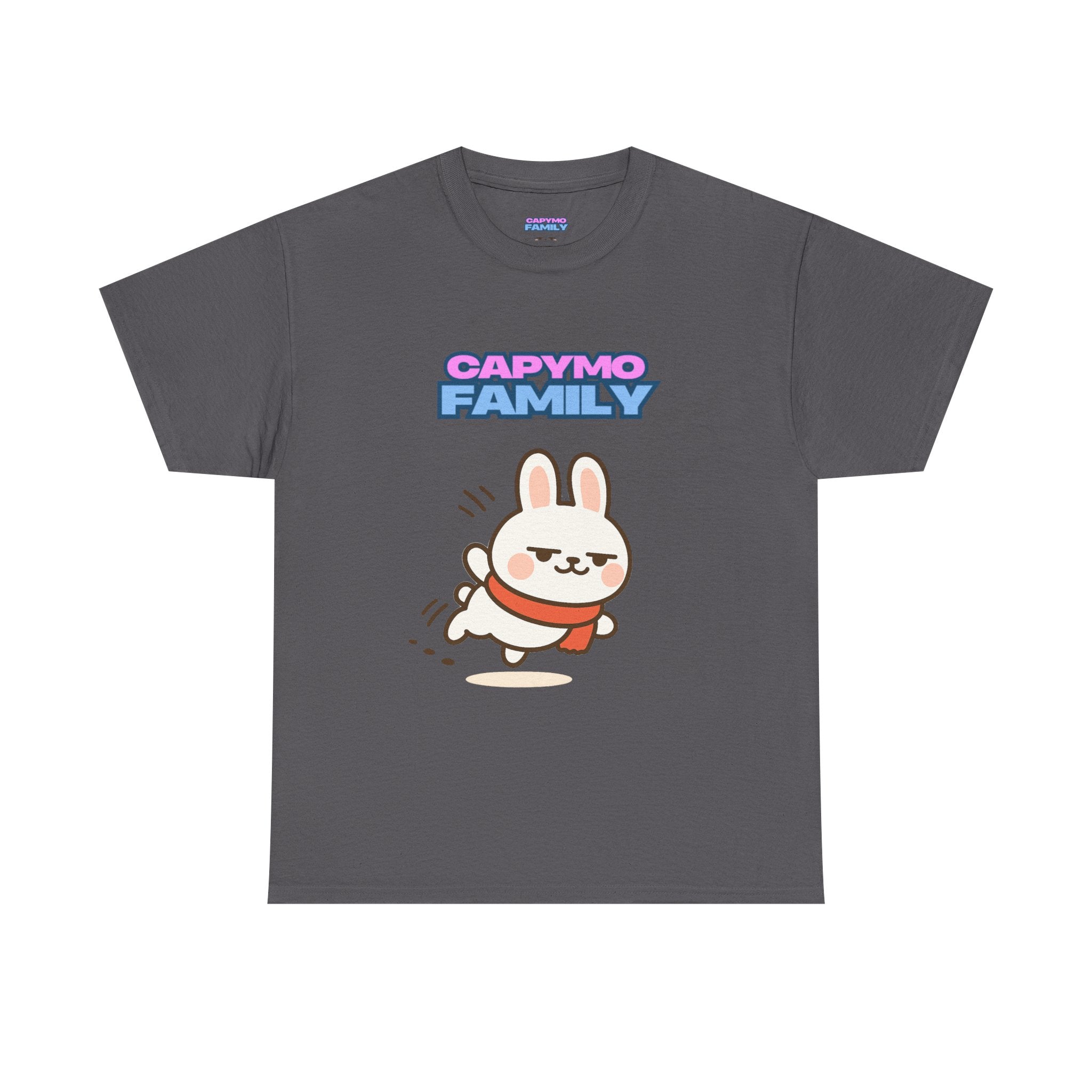 Capymo Family Themed Cute Animal Tee, Cute Cartoon T-Shirt, Bunny Graphic Tee, Funny Family Shirt, Adorable Unisex Cotton Tee
