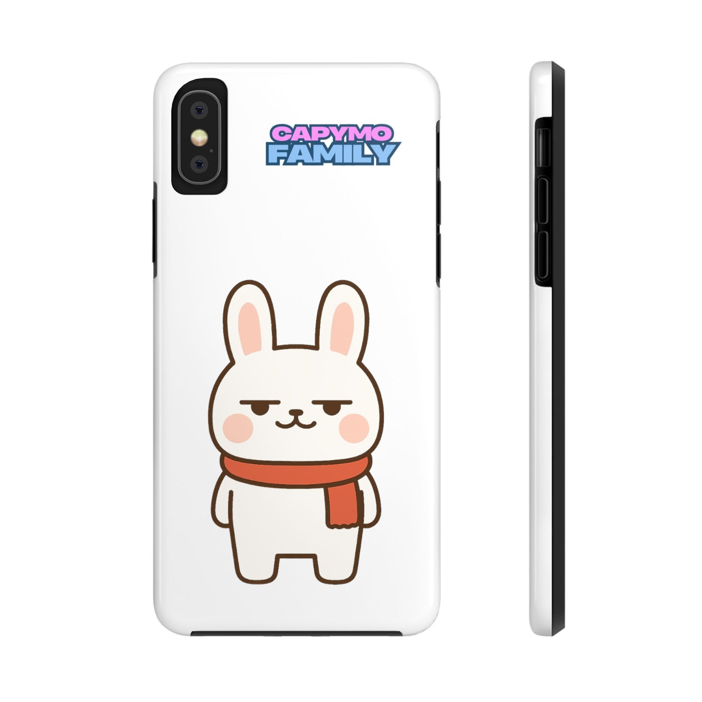 Capymo Family Cute Cartoon Bunny Tough Phone Case –"Toto" The Bunny Phone Case