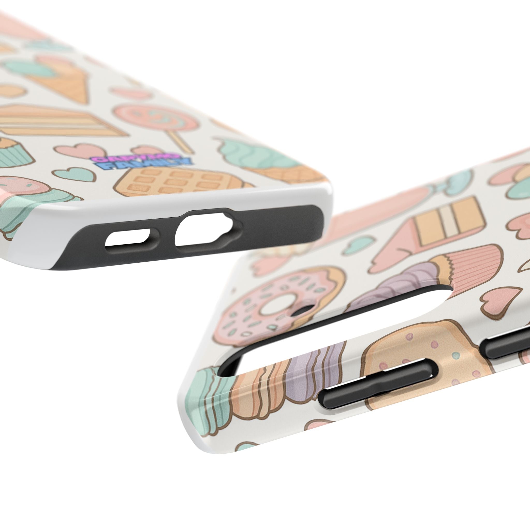 Capymo Family Kawaii Dessert Phone Case – “Sweet Tooth Collection” Ice Cream, Cake, and Candy Cute Pastel Design