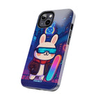 Capymo Family Cute Cartoon Bunny Tough Phone Case –Cyberpunk Bunny "Toto" Phone Case