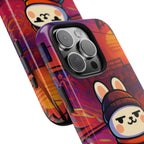 Capymo Family Sunset Skate Bunny Phone Case – Vibrant Skatepark Bunny "Toto" Phone Case