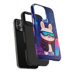 Capymo Family Cute Cartoon Bunny Tough Phone Case –Cyberpunk Bunny "Toto" Phone Case