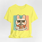 Capymo Family Charming Bunny Graphic Tee, Cute Animal Shirt, Casual Wear, Soft Unisex Tee, Perfect Gift for Animal Lovers, Everyday Fashion