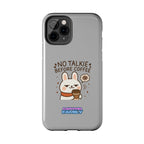 Capymo Family “No Talkie Before Coffee” Phone Case – Grumpy Bunny Morning Mood