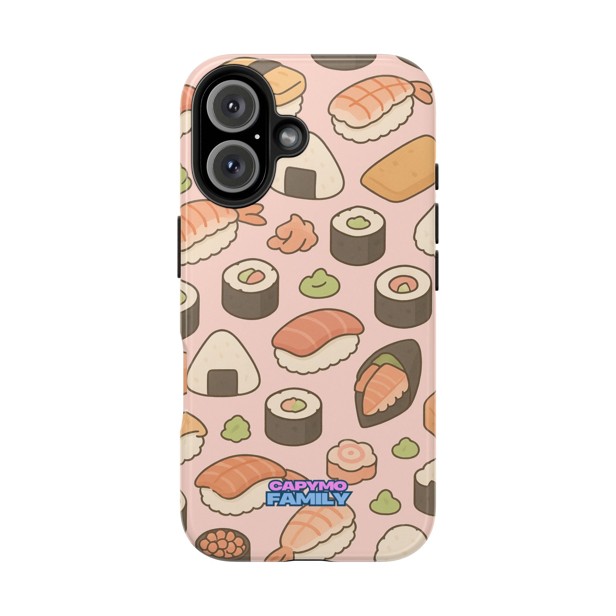 Capymo Family Kawaii Sushi Phone Case – Cute Sushi Pattern Phone Case