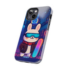 Capymo Family Cute Cartoon Bunny Tough Phone Case –Cyberpunk Bunny "Toto" Phone Case