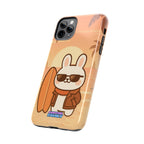 Capymo Family Sunset Surf Bunny Phone Case – Tropical Beach Skateboard Bunny "Toto" Phone Case