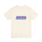 Capymo Family Starry Sky Night Vibrant Bunny Graphic Tee, Fun and Whimsical Short Sleeve Shirt, Perfect for Family Gatherings, Easter, or Everyday Wear