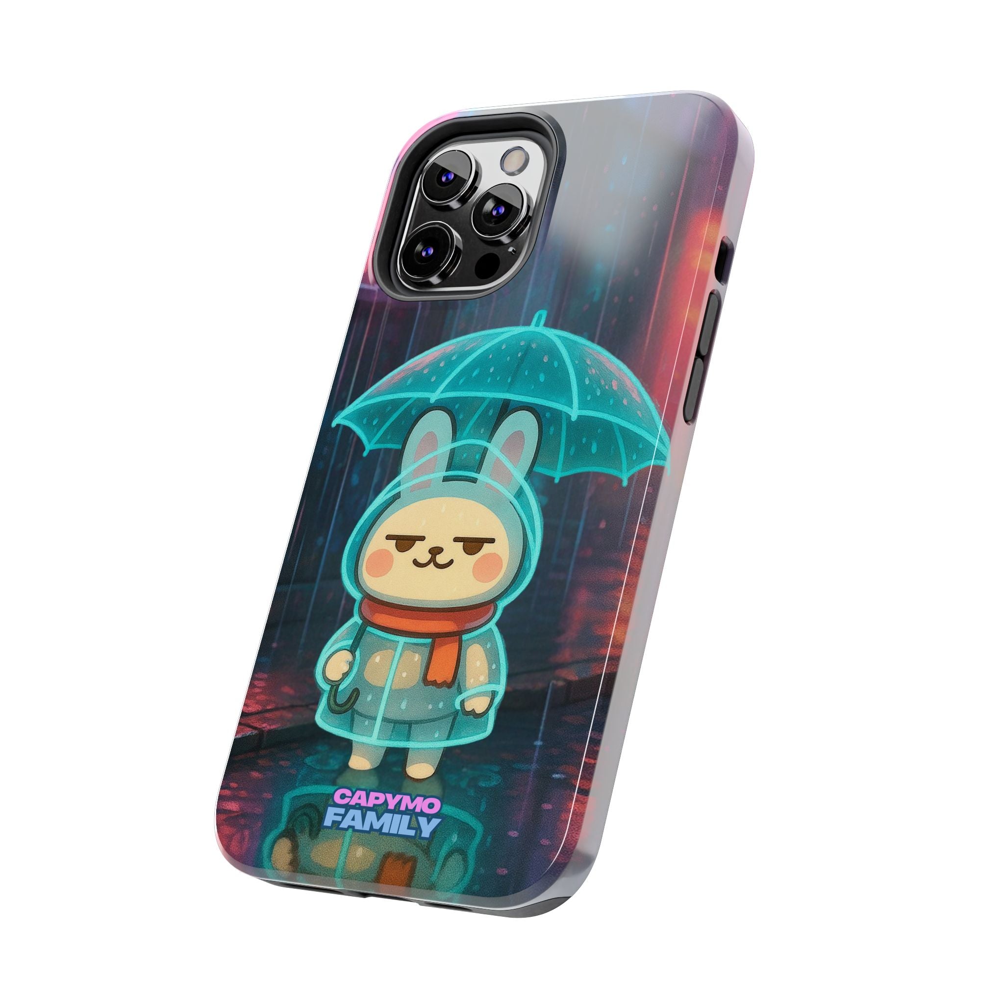 Capymo Family Cute Bunny Phone Case - Cyber Umbrella Bunny "Toto" Phone Case