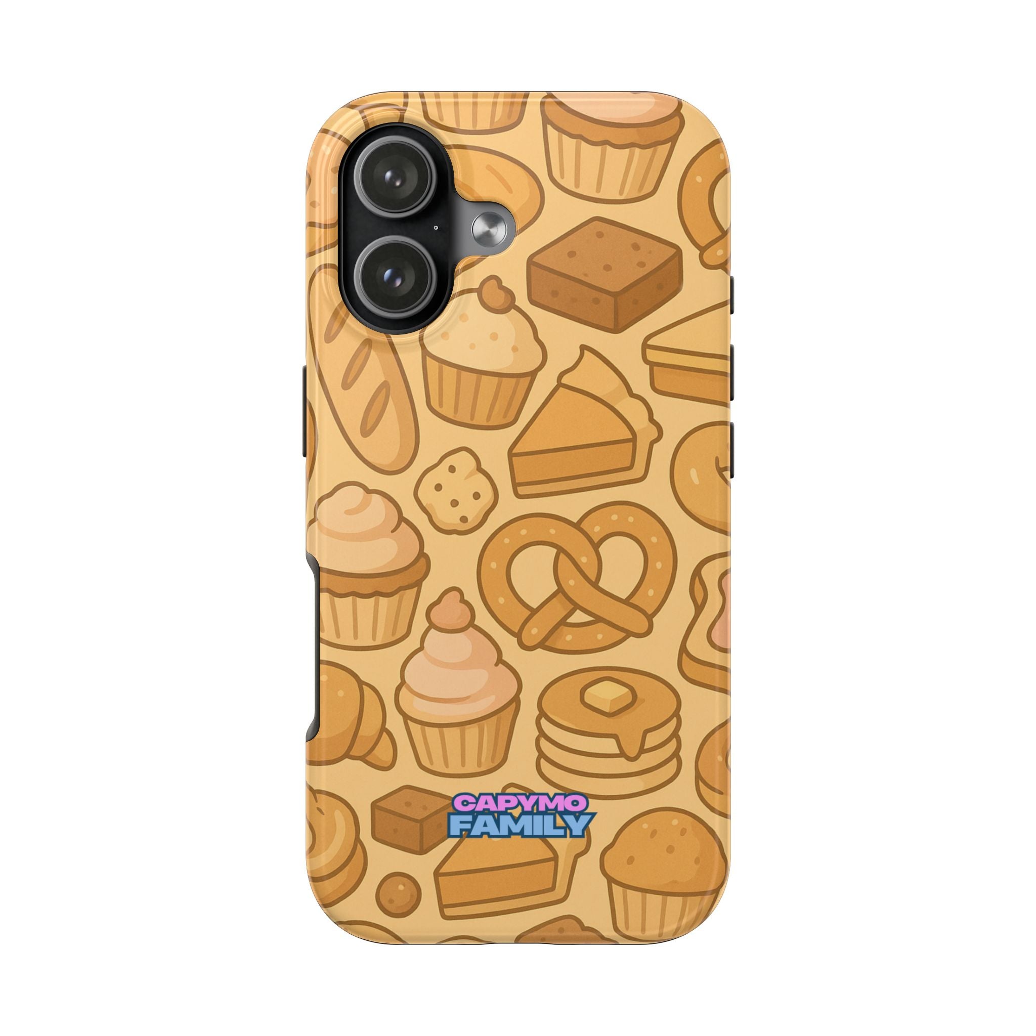 Capymo Family Kawaii Dessert Phone Case – Cute Aesthetic iPhone Cover with Pastry & Sweets Pattern