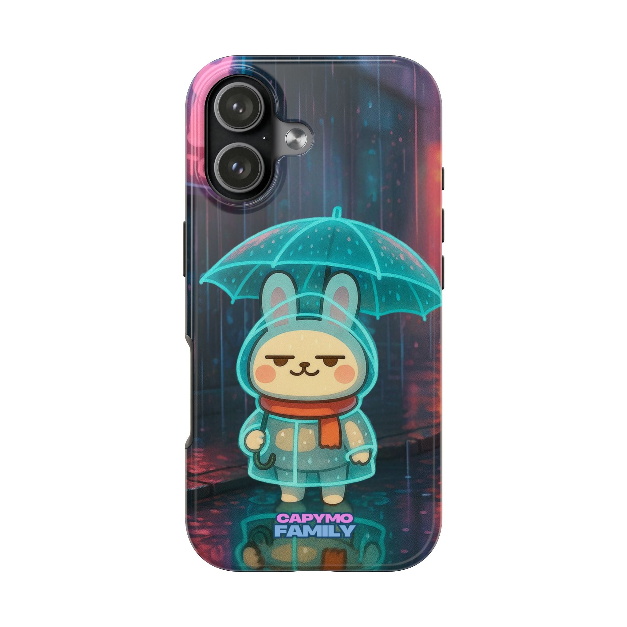 Capymo Family Cute Bunny Phone Case - Cyber Umbrella Bunny "Toto" Phone Case