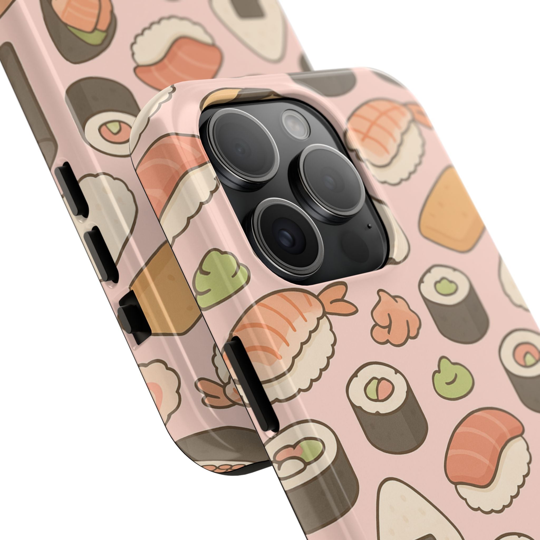 Capymo Family Kawaii Sushi Phone Case – Cute Sushi Pattern Phone Case