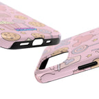 Capymo Family Kawaii Magic Snack Phone Case – Pastel Candy, Popcorn & Cookie Pattern Cover