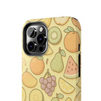 Capymo Family Kawaii Fruit Phone Case – Cute Aesthetic iPhone Cover with Citrus & Summer Vibes